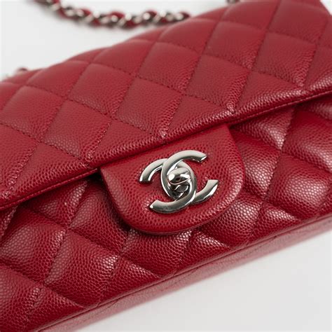 chanel raspberry red mini